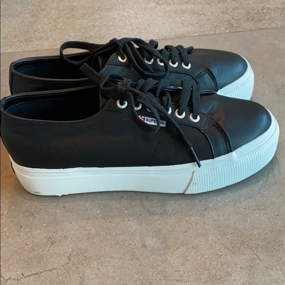 Superga 2790 - NAPPA BLACK LEATHER